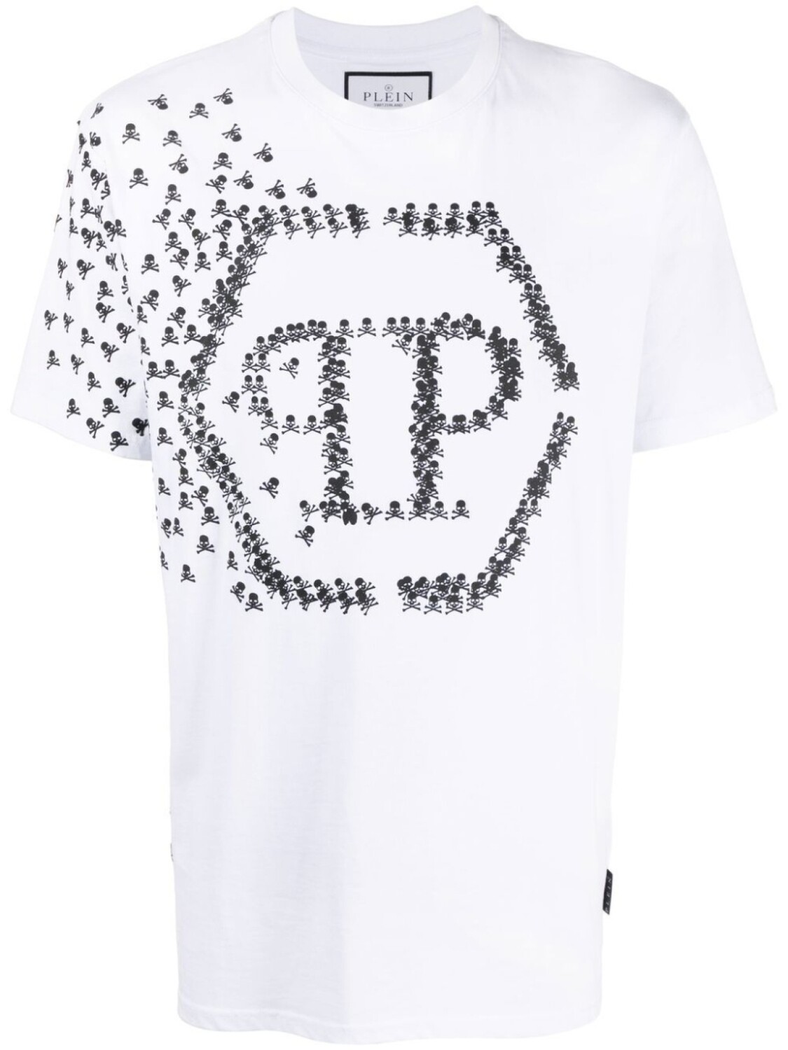 

Philipp Plein футболка Skull Bones с логотипом, белый