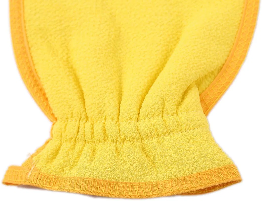 Скраб-варежка для тела Akasuri Mittens LissomPlume, желтый — фото 3