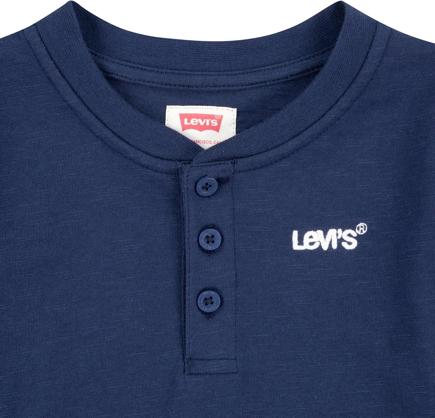 Футболка Levi's Boys Henley с длинным рукавом, Dress Blues — фото 3