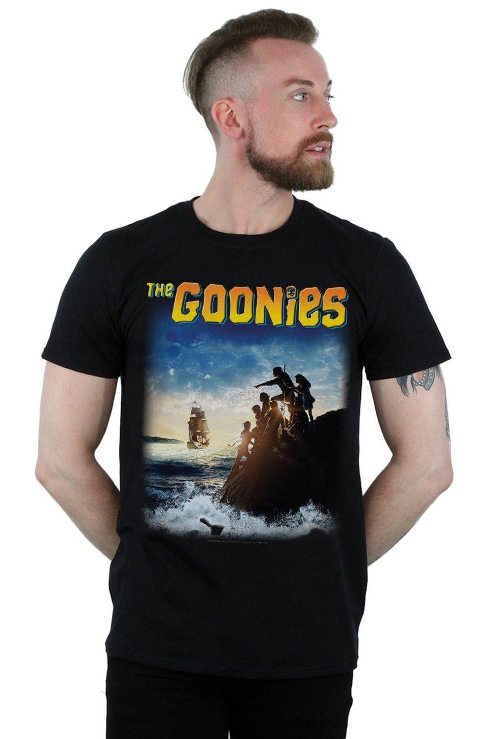 

Футболка с плакатом корабля The Goonies, черный