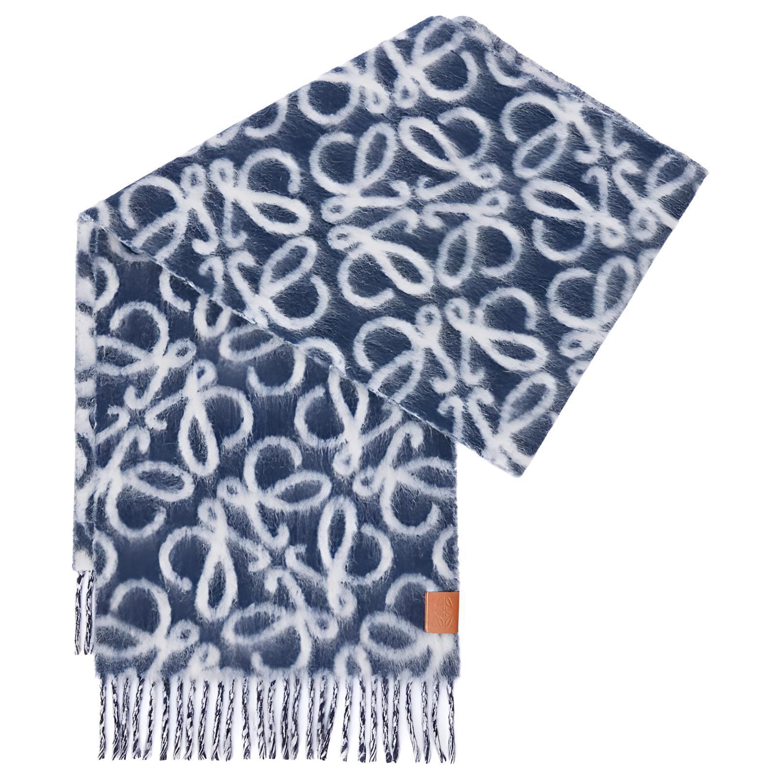 

LOEWE Шарф-анаграмма, Marine Blue