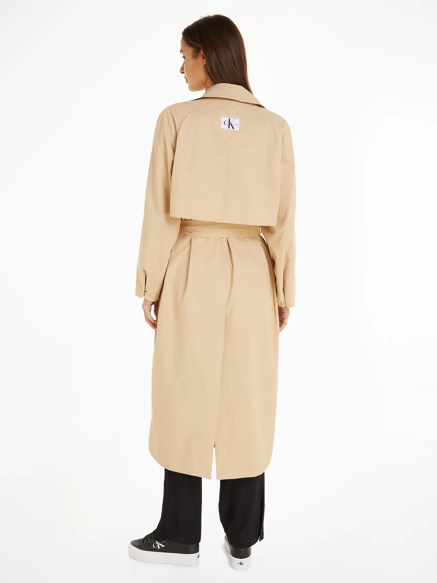 Тренч Calvin Klein Jeans "BELTED TRENCH COAT", цвет Warm Sand — фото 2
