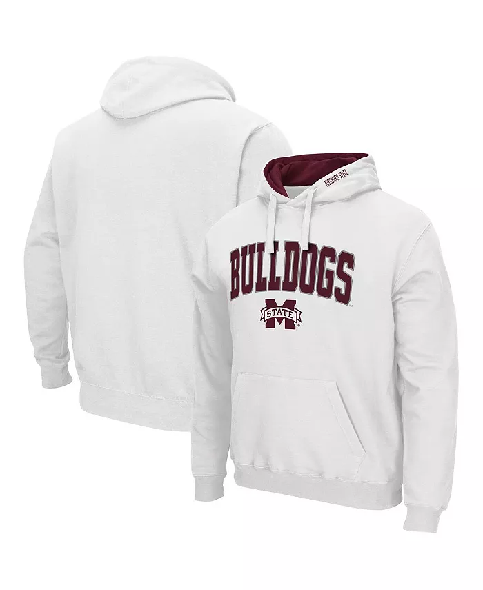 

Мужская толстовка с капюшоном Mississippi State Bulldogs Arch Logo 3.0 Colosseum, белый