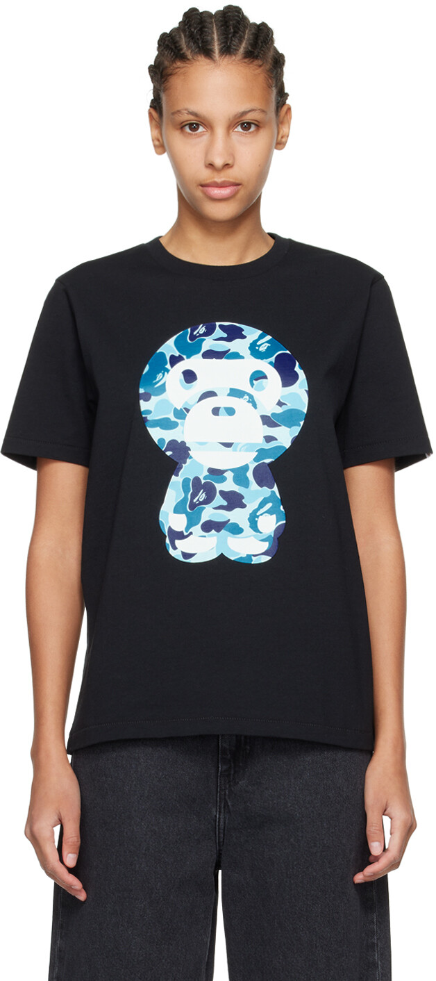 

Черная футболка ABC Camo Big Baby ilo BAPE