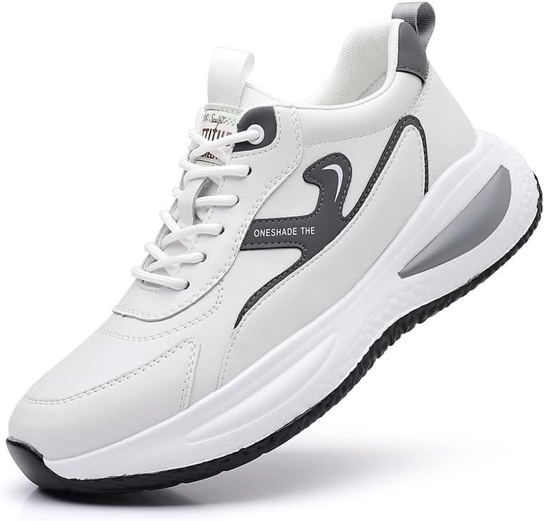 

TGRNFHKPYY Мужские спортивные повседневные кроссовки на платформе, белый