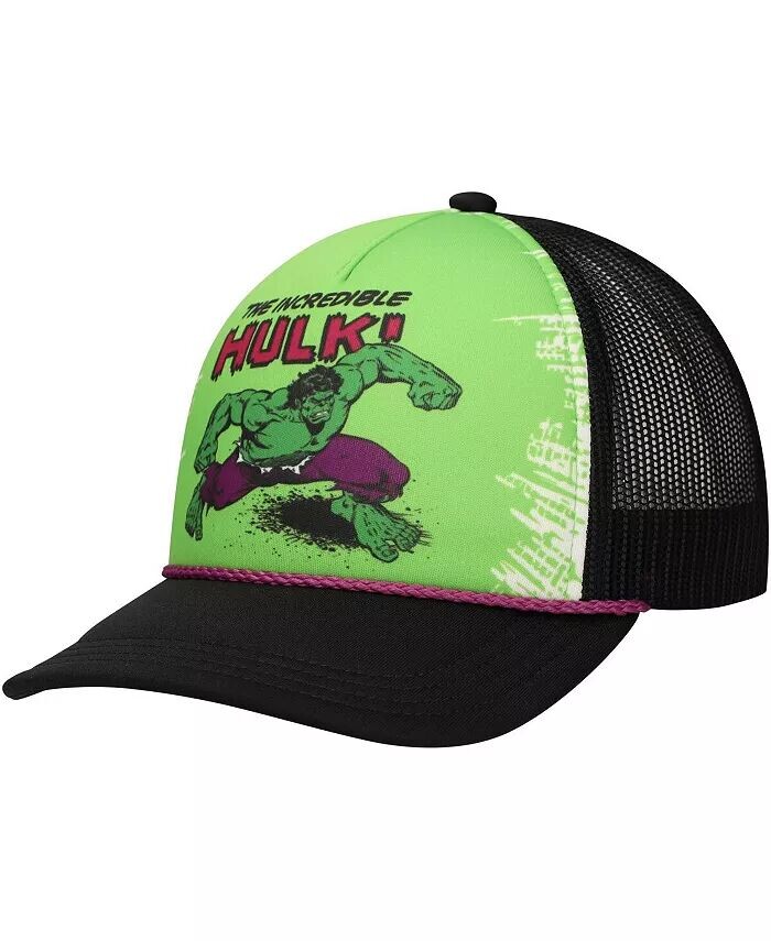 

Регулируемая шапка Hulk Foam Trucker для больших мальчиков и девочек зеленого/черного цвета Lids
