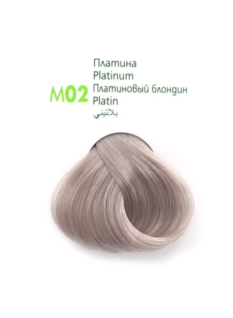 Стойкая краска для волос MM Beauty Phyto & Colour 125 г, № M02 Платиновый Elea — фото 3