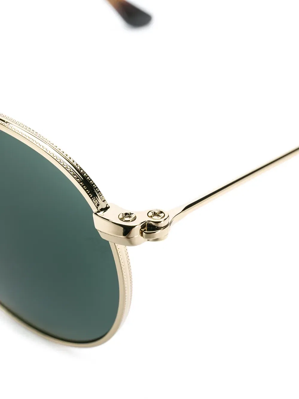 Солнцезащитные очки в круглой оправе Ray-Ban Junior, золотой — фото 2
