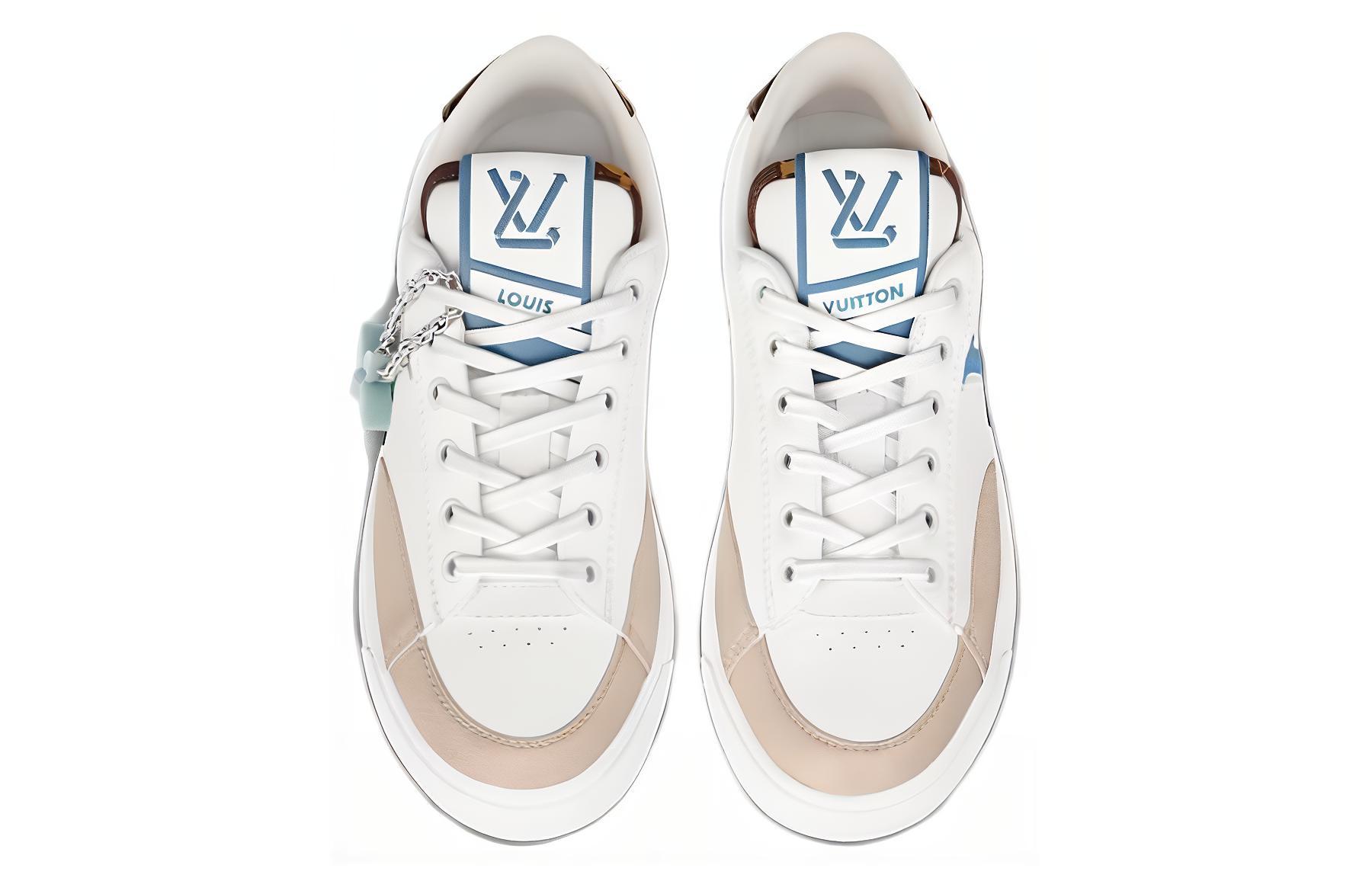 Футболка Louis Vuitton 'Blue Beige' женская белая — фото 3