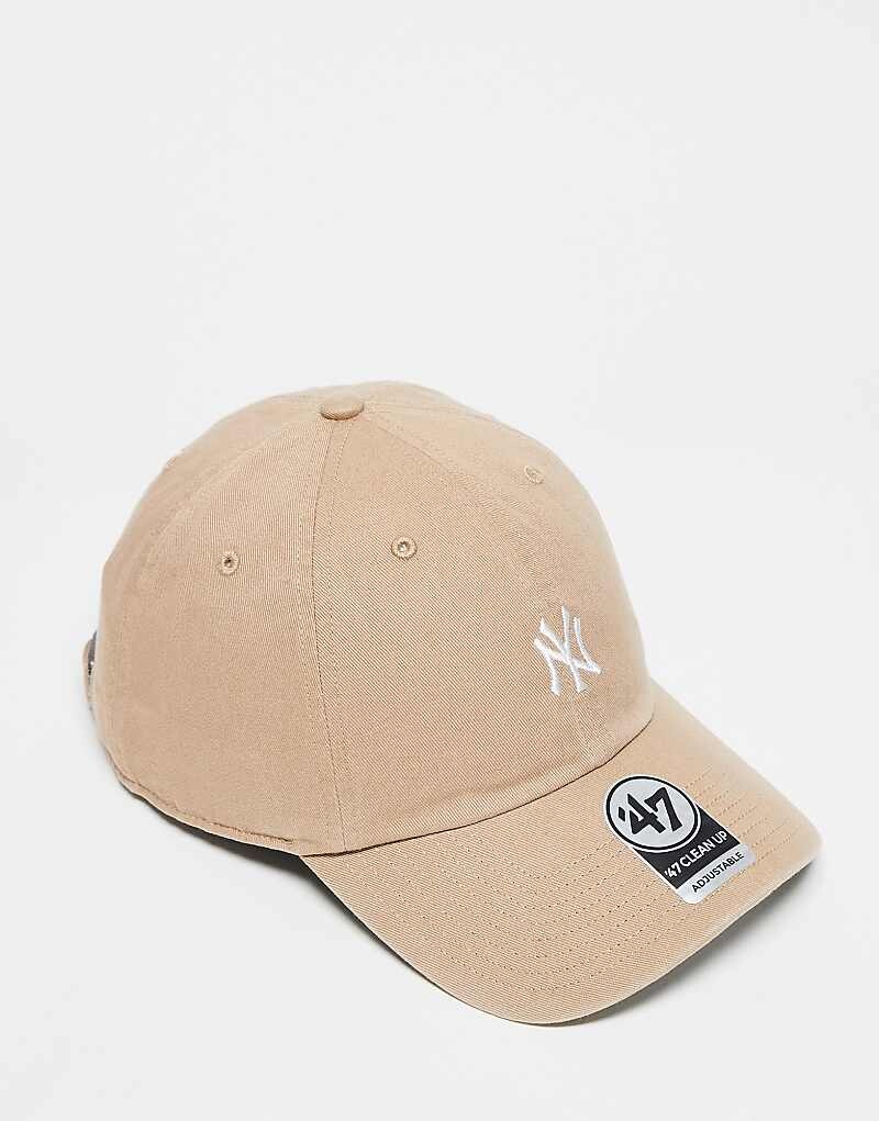 

Бежевая кепка 47 Brand NY Yankees с мини-логотипом
