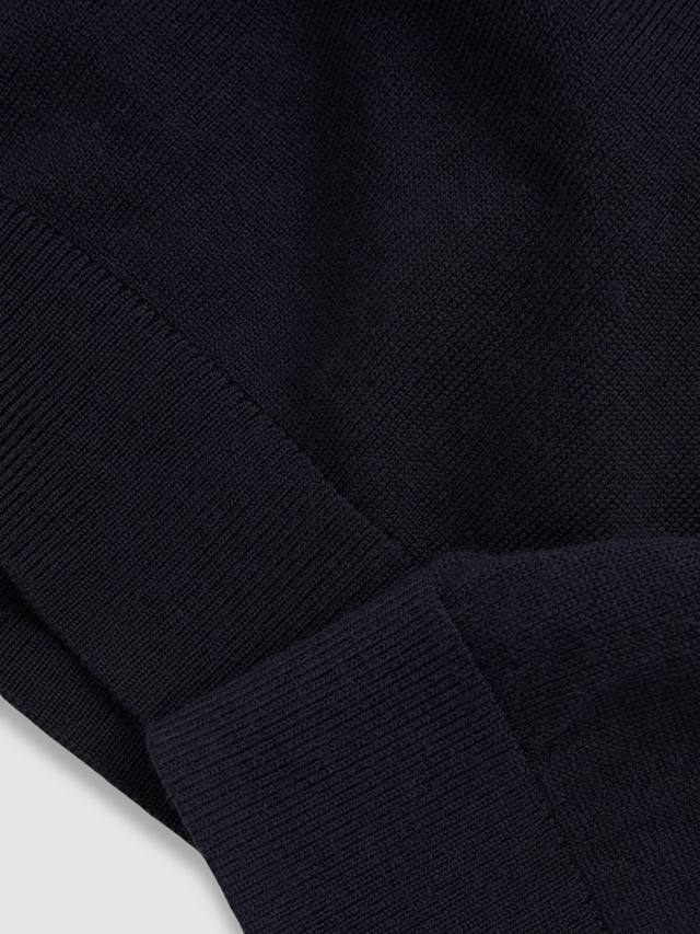 Детский свитер Blackhall с воротником-стойкой на молнии Reiss, Navy — фото 4