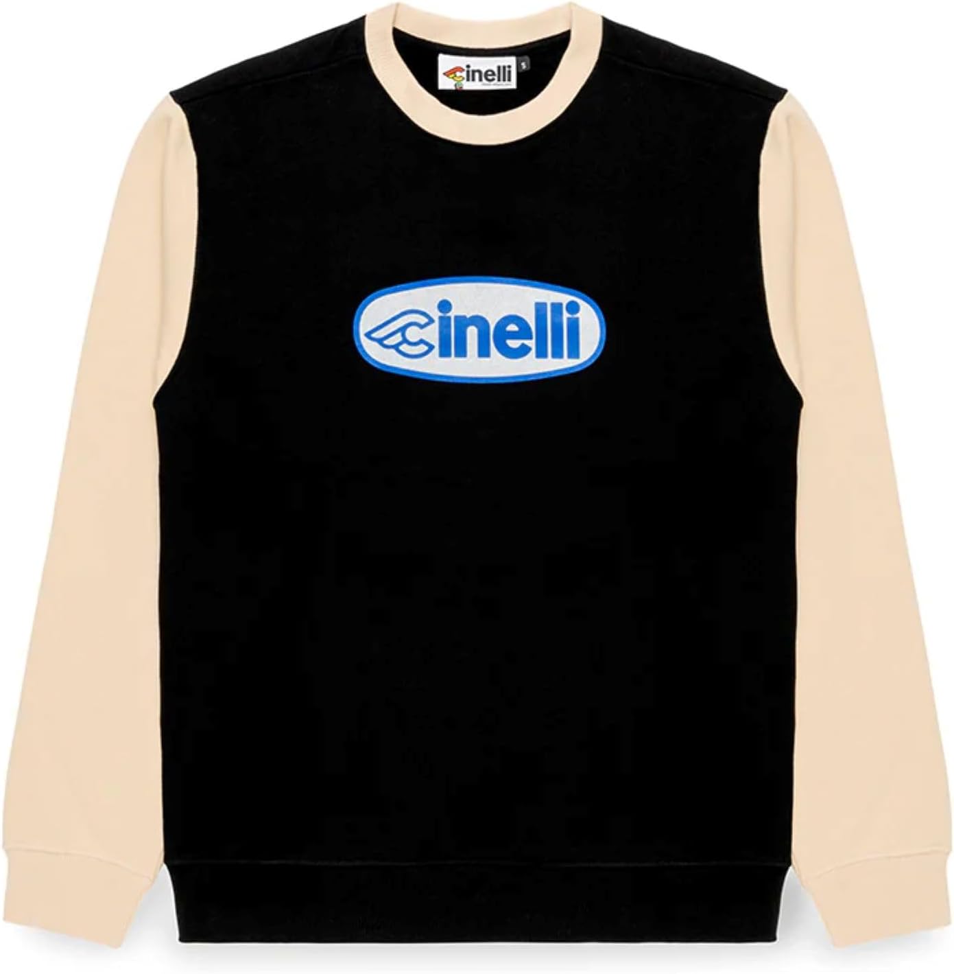 

Толстовка с длинными рукавами и круглым вырезом Cinelli CREWNECK OVAL, черно-белая, Черный, Толстовка с длинными рукавами и круглым вырезом Cinelli CREWNECK OVAL, черно-белая