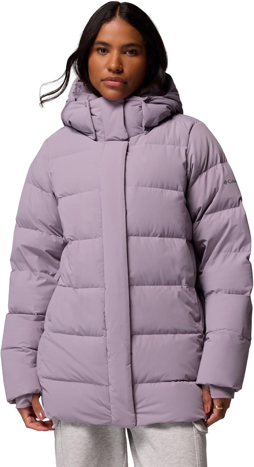 

Columbia женская куртка Amaze Puff Mid с капюшоном, Shale Purple