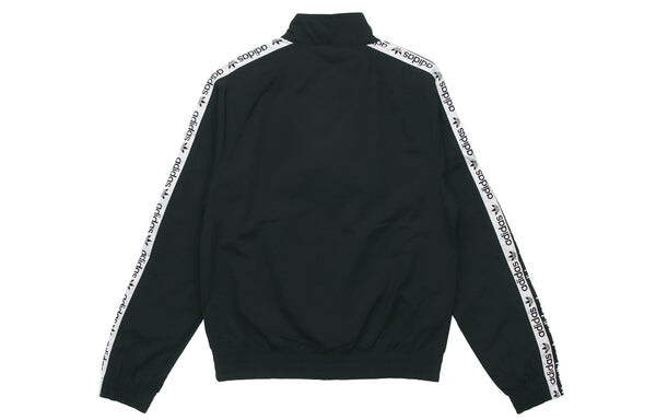 Куртка adidas originals Stand-up Collar Causual Sports Jacket Coat Male Black, черный — фото 2