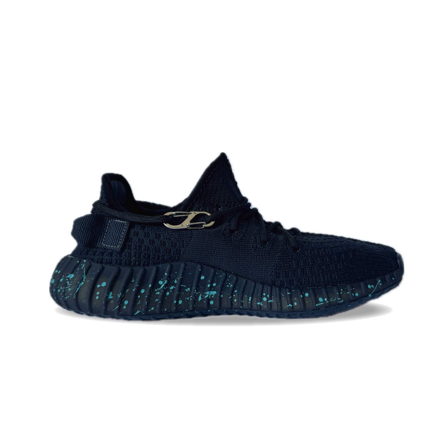 Adidas Originals Yeezy Boost 350 устойчивые к истиранию противоскользящие низкие кеды унисекс черно-синие, цвет Black Blue — фото 3