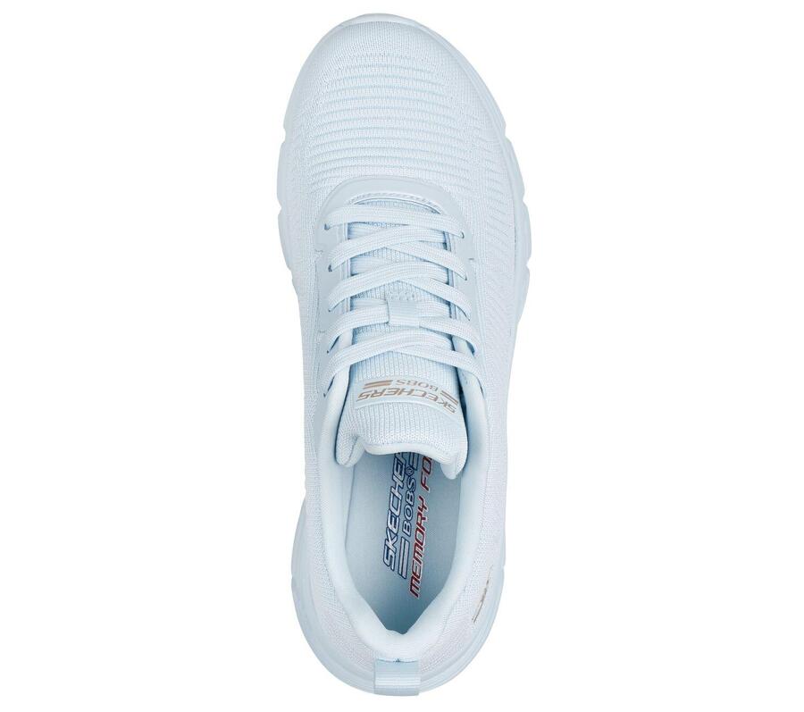 SKECHERS Женские кроссовки BOBS B FLEX HI FLYING HI светло-голубые — фото 2