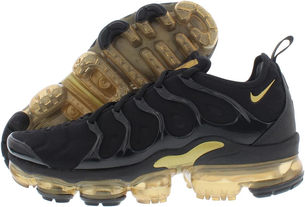 Мужские беговые кроссовки Nike Air Vapormax Plus, черный/золотой