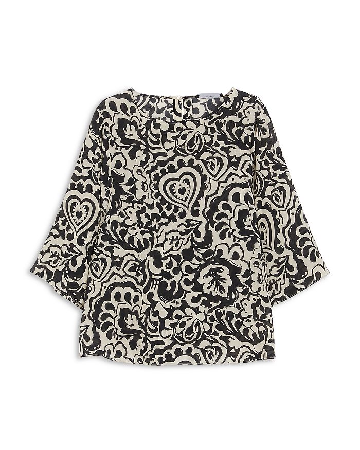 

Шелковый топ Weekend Ginnico Weekend Max Mara, черный