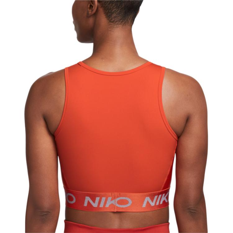 Nike PRO DRI-FIT Женская Красная Спортивная Майка — фото 3
