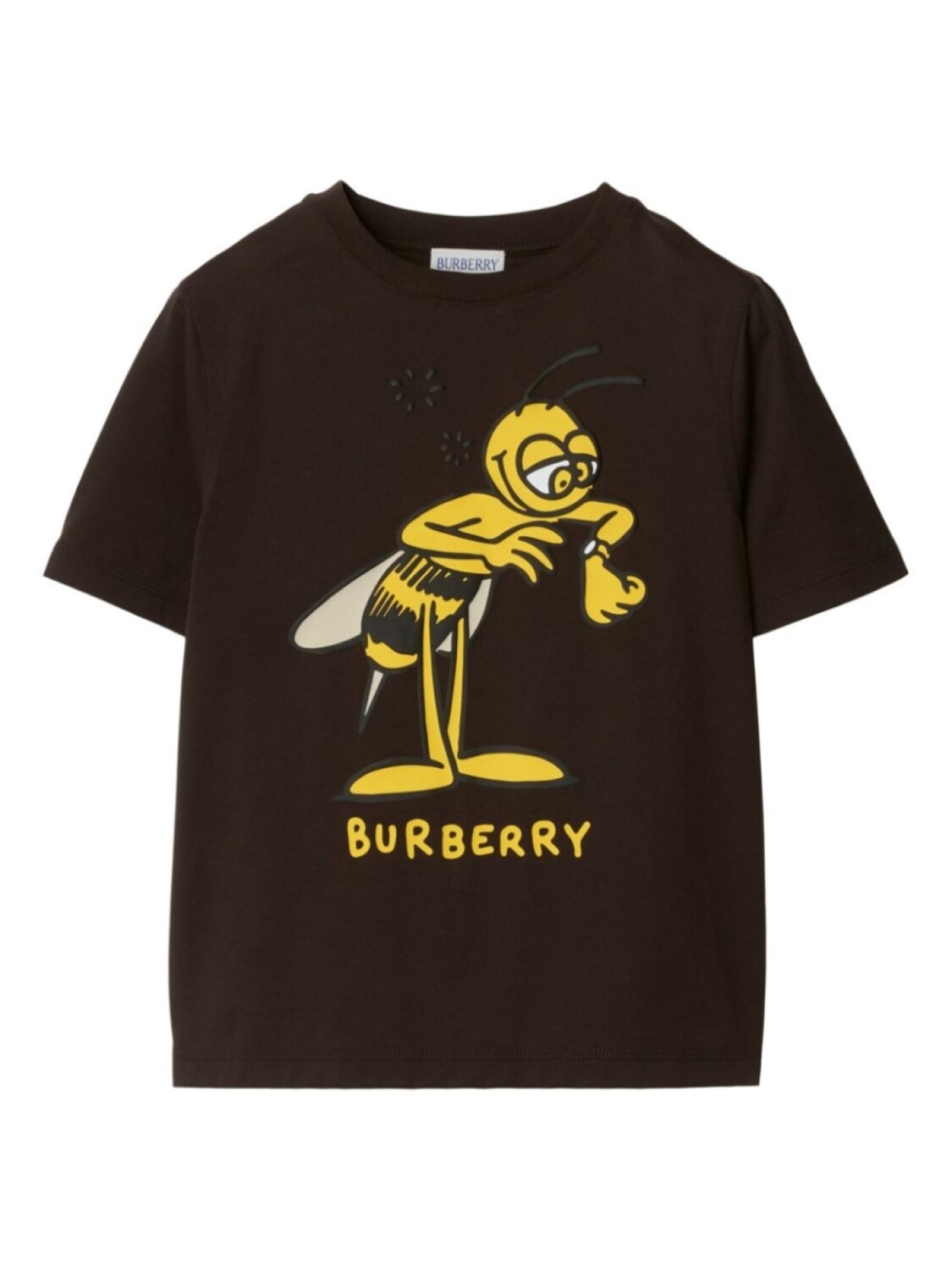 

Футболка с изображением пчелы Burberry Kids, черный