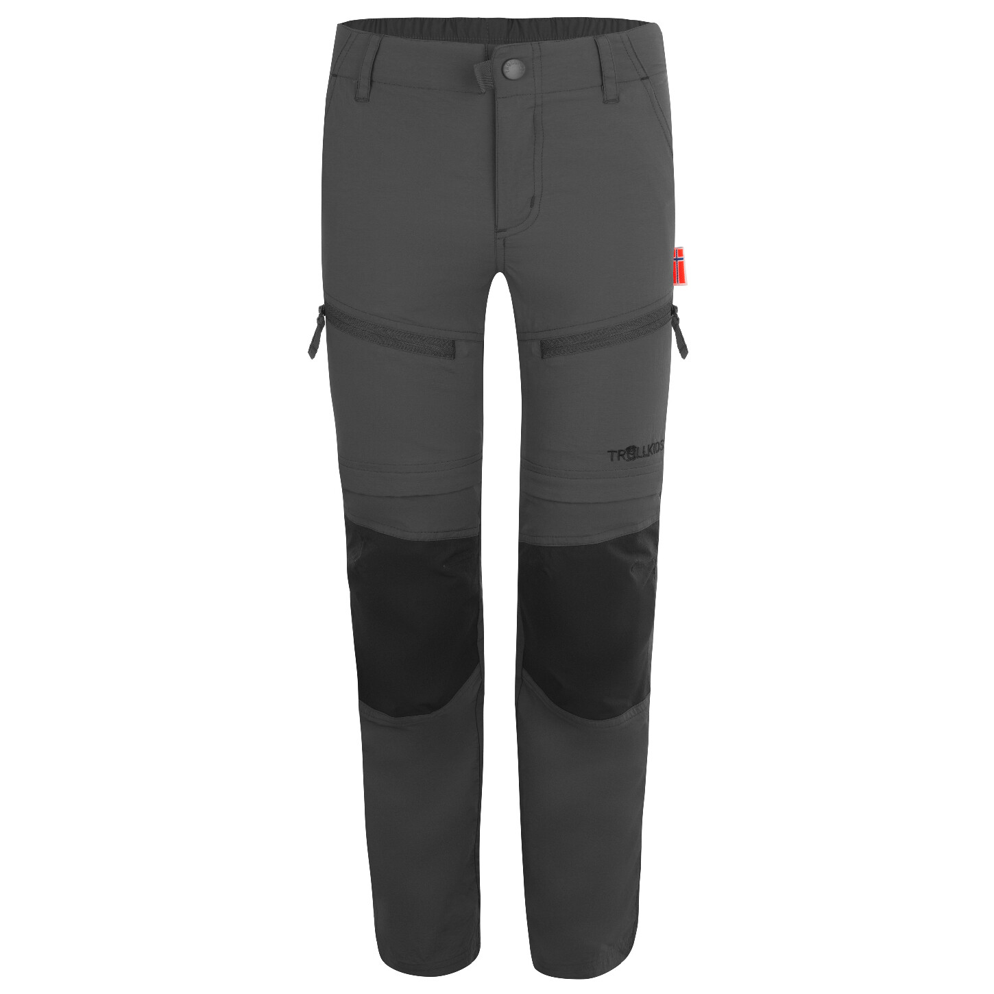 

Трекинговые брюки Trollkids Kid's Nordfjord Zip Off, цвет Anthracite