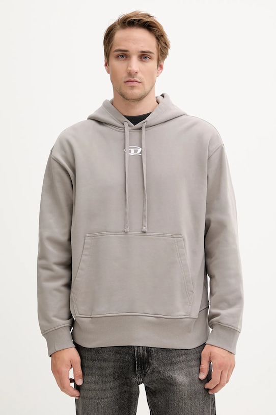 

Хлопковая толстовка S-MACS-HOOD-OD Diesel, бежевый