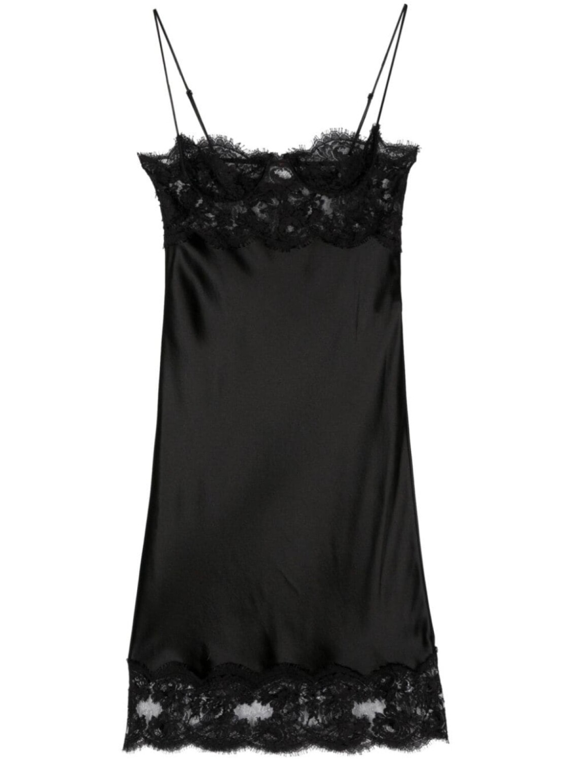 

Saint Laurent платье-комбинация Kleid, черный