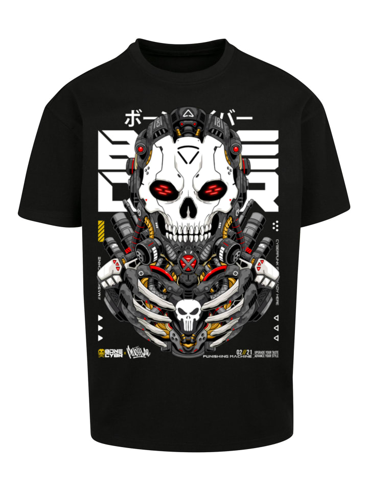 

Футболка F4NT4STIC Bone Cyber Punishing Machine CYBERPUNK STYLES, черный