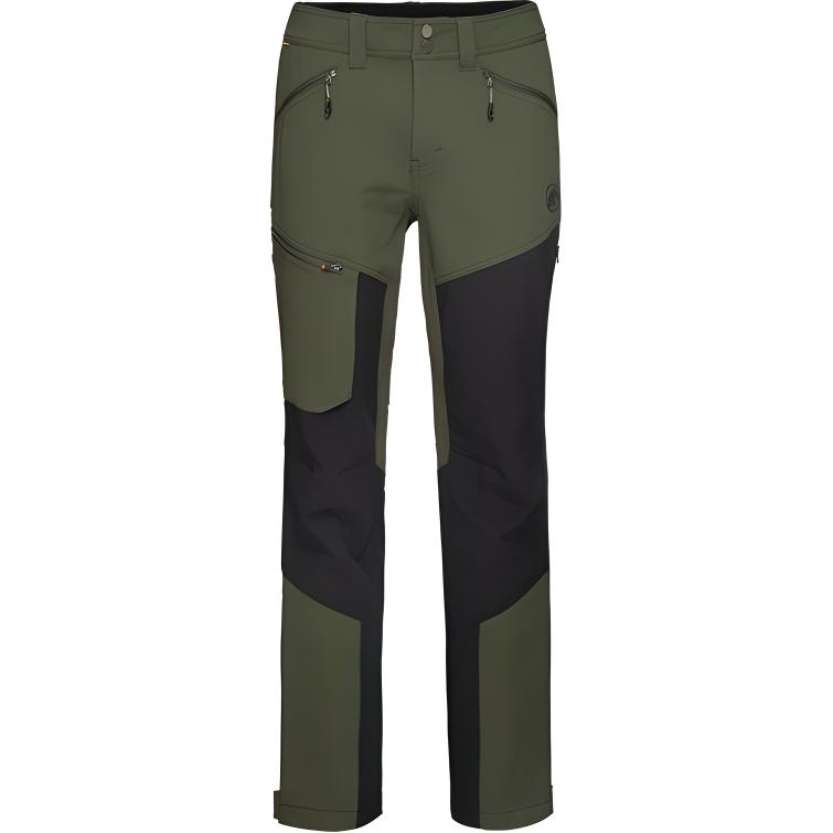 

AW24 Zinal Guide Повседневные Брюки Мужские MAMMUT, Болотный Зеленый Черный