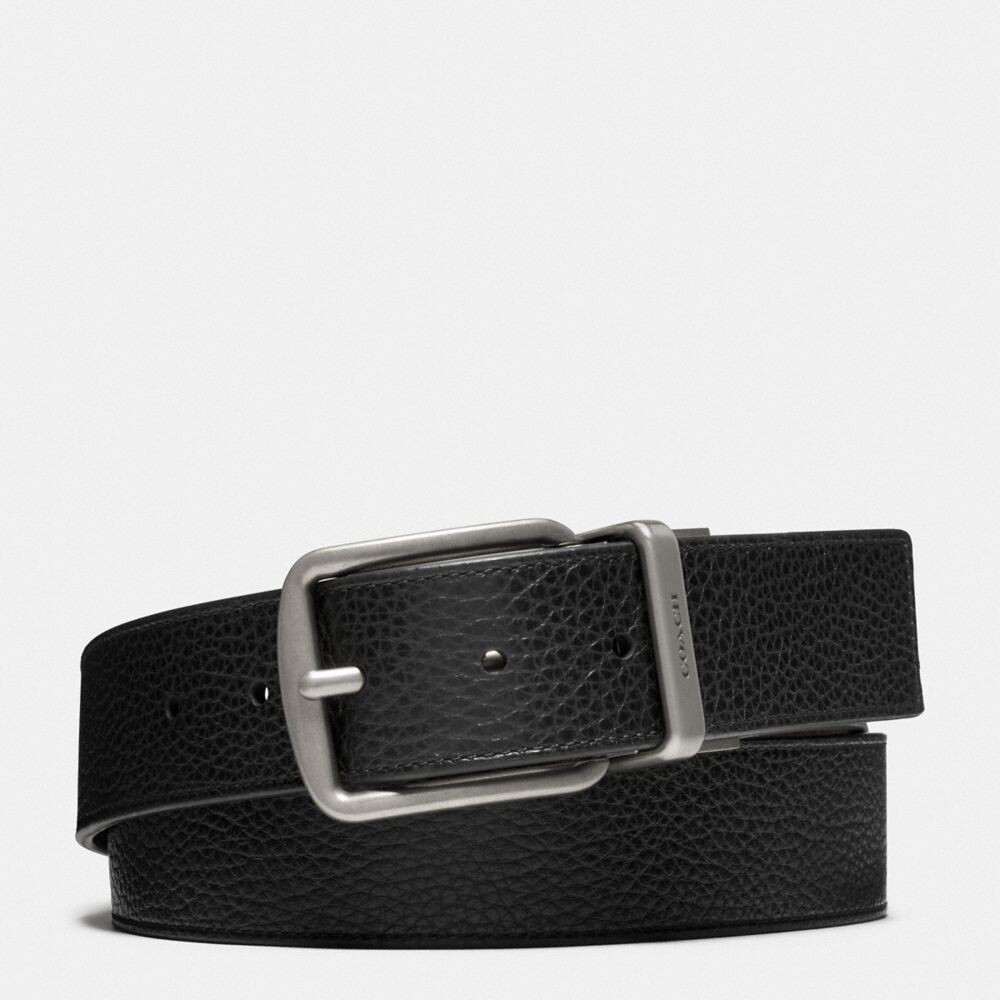 

Ремень COACH Harness Buckle Cut To Size Reversible, 38 Mm, цвет Black Dark Brown