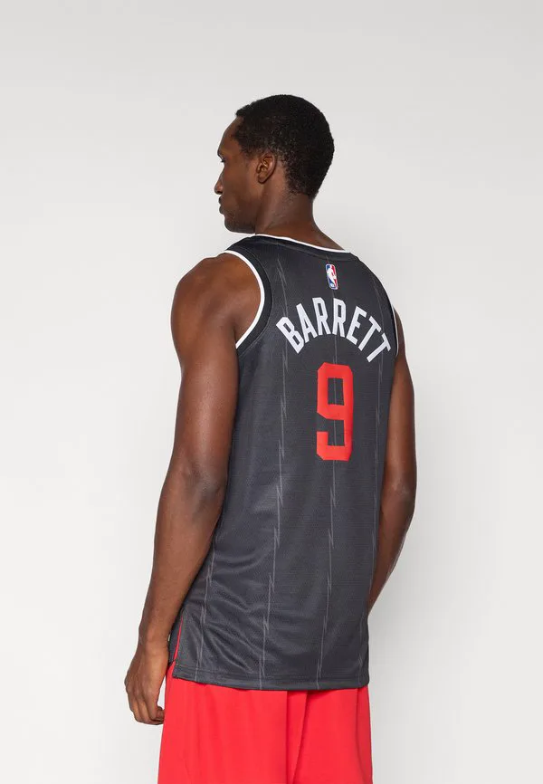 Футболка toronto raptors city edition swingman, номер 25, клубная форма rj barrett. Nike Performance, Black — фото 3