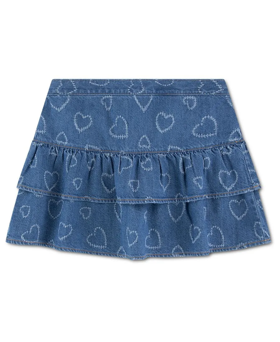 Детская джинсовая юбка на резинке Abercrombie kids, синий