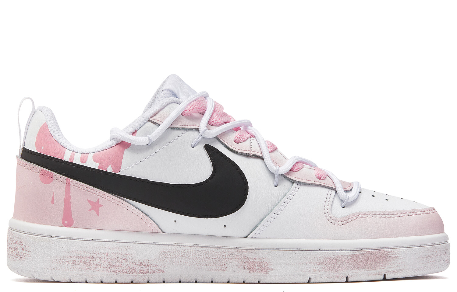 

Кроссовки для скейтборда Court Borough 2 женские, низкие, розовый/белый Nike