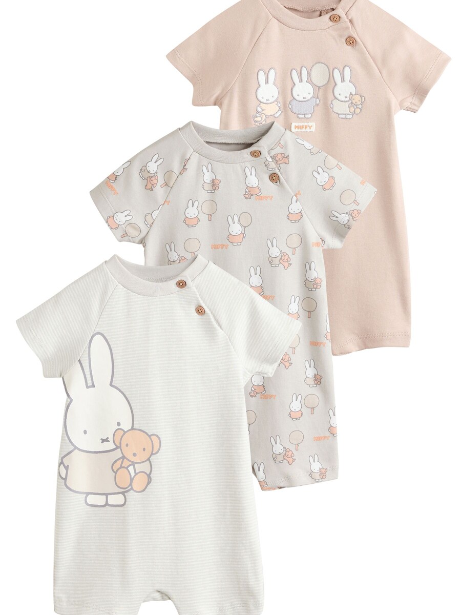 

Комбинезон Next Miffy, цвет Light grey/Pastel pink/White