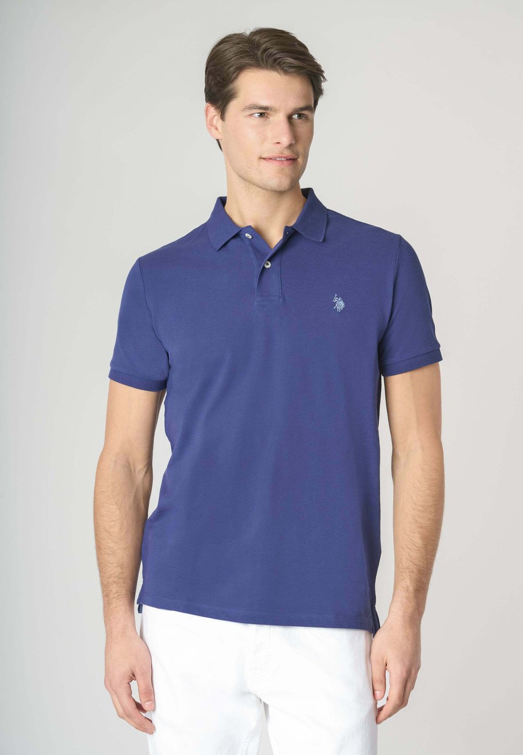 

Поло A MANICHE CORTE U.S. Polo Assn., синий