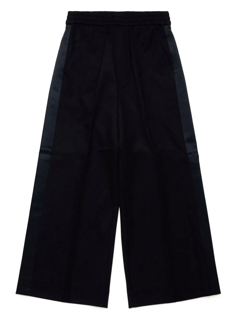 

Широкие брюки с лампасами MM6 Maison Margiela Kids, черный