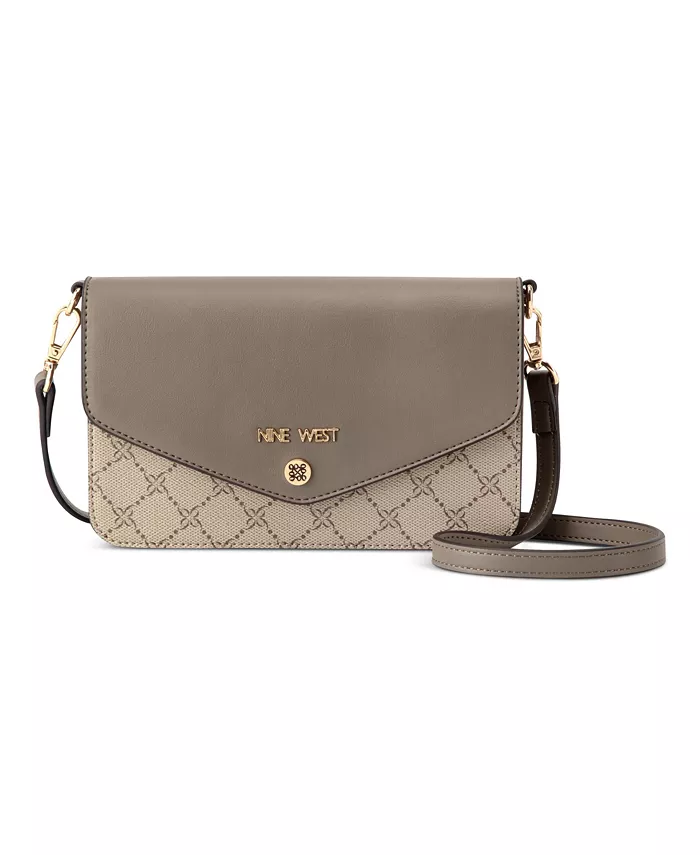 

Кошелек-косметичка на пояс Caireann Phone Crossbody Wallet Nine West, коричневый