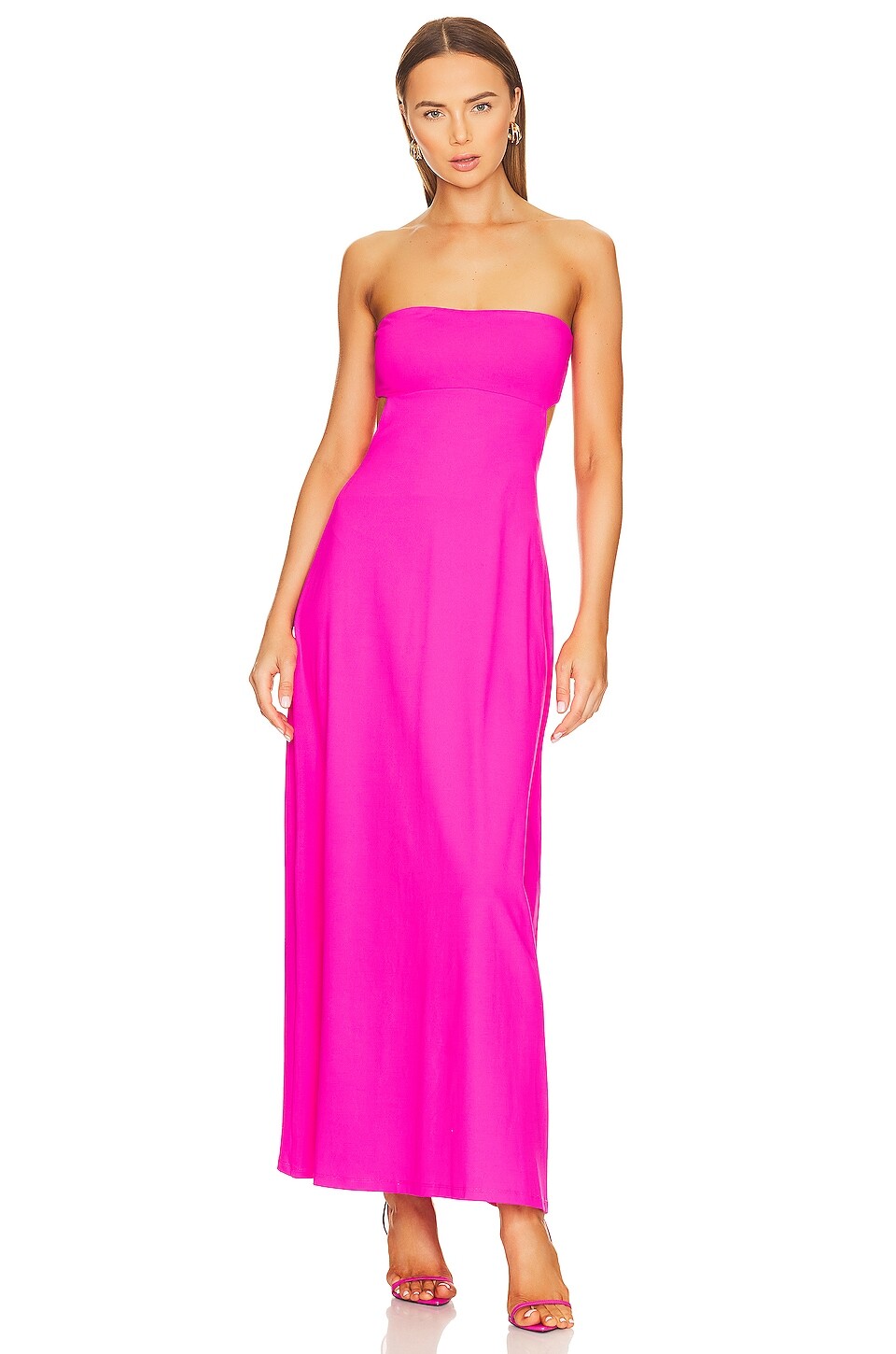 

Платье Susana Monaco Open Back Tube, цвет Pink Glo