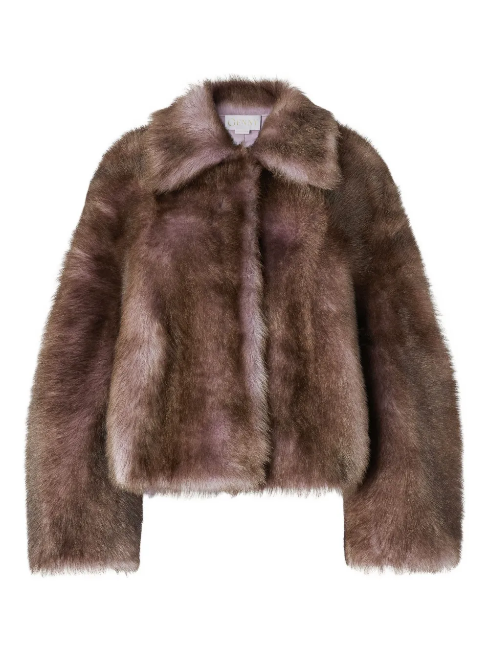 

Укороченная шуба из овчины Genny, коричневый