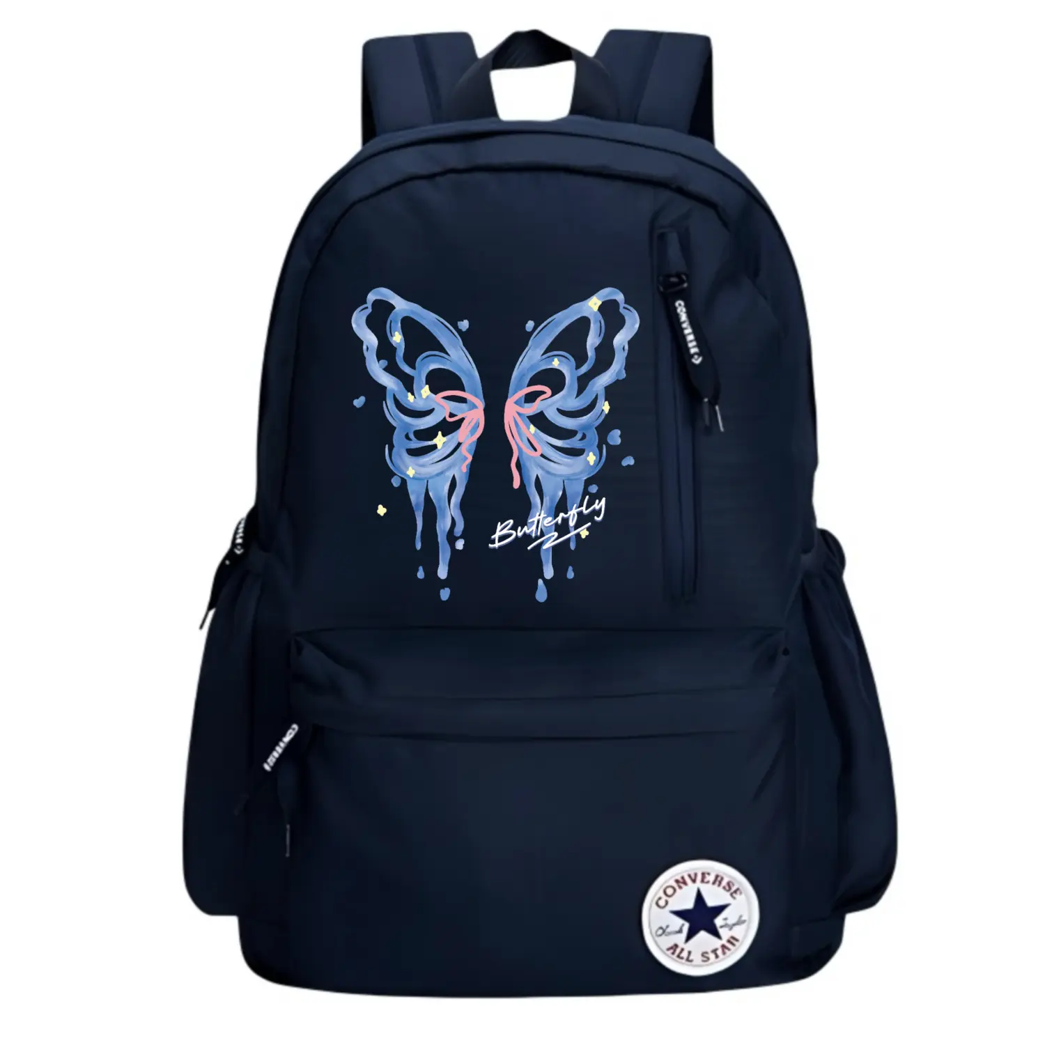 

Converse Полиэстеровый рюкзак обычный унисекс темно-синий, Butterfly