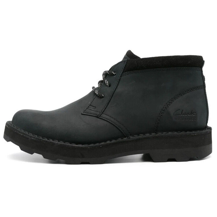 Ботинки женские Clarks кожаные, черный