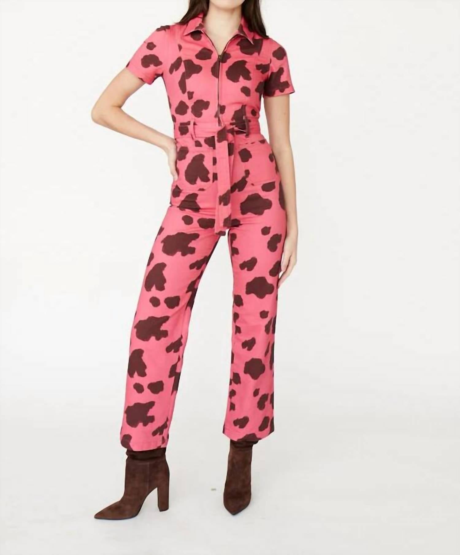 

Укороченный комбинезон Sal в цвете Moo Pink Rachel Antonoff, Moo Pink