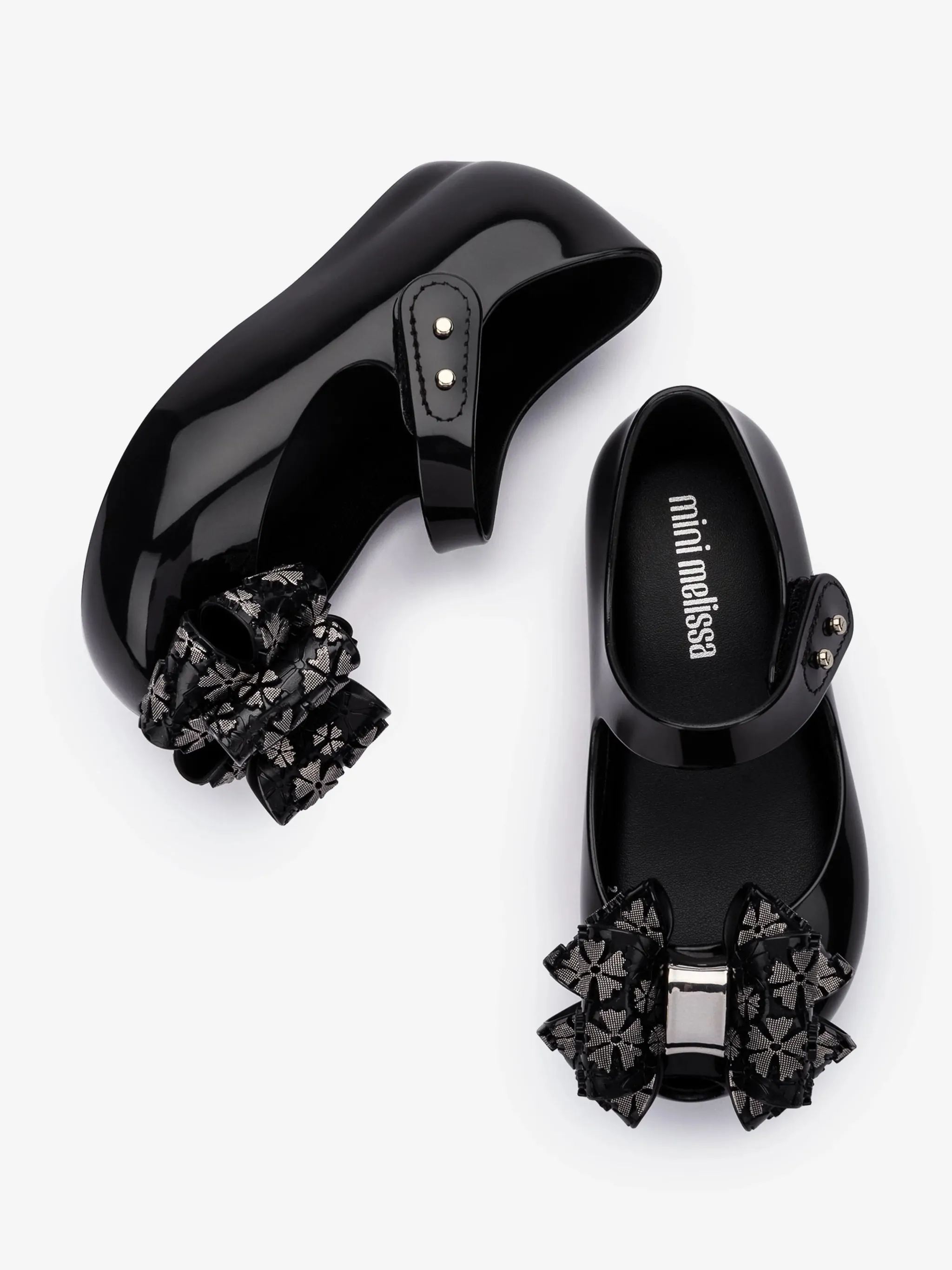 

Балетки с бантами Mini Melissa, черный