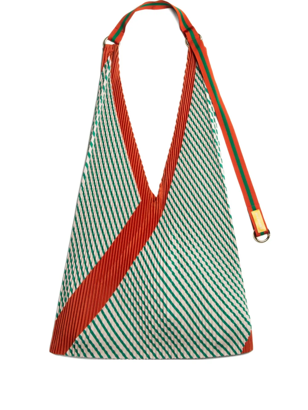 

Плиссированная полосатая сумка-тоут MULTITUDES BAGS, зеленый