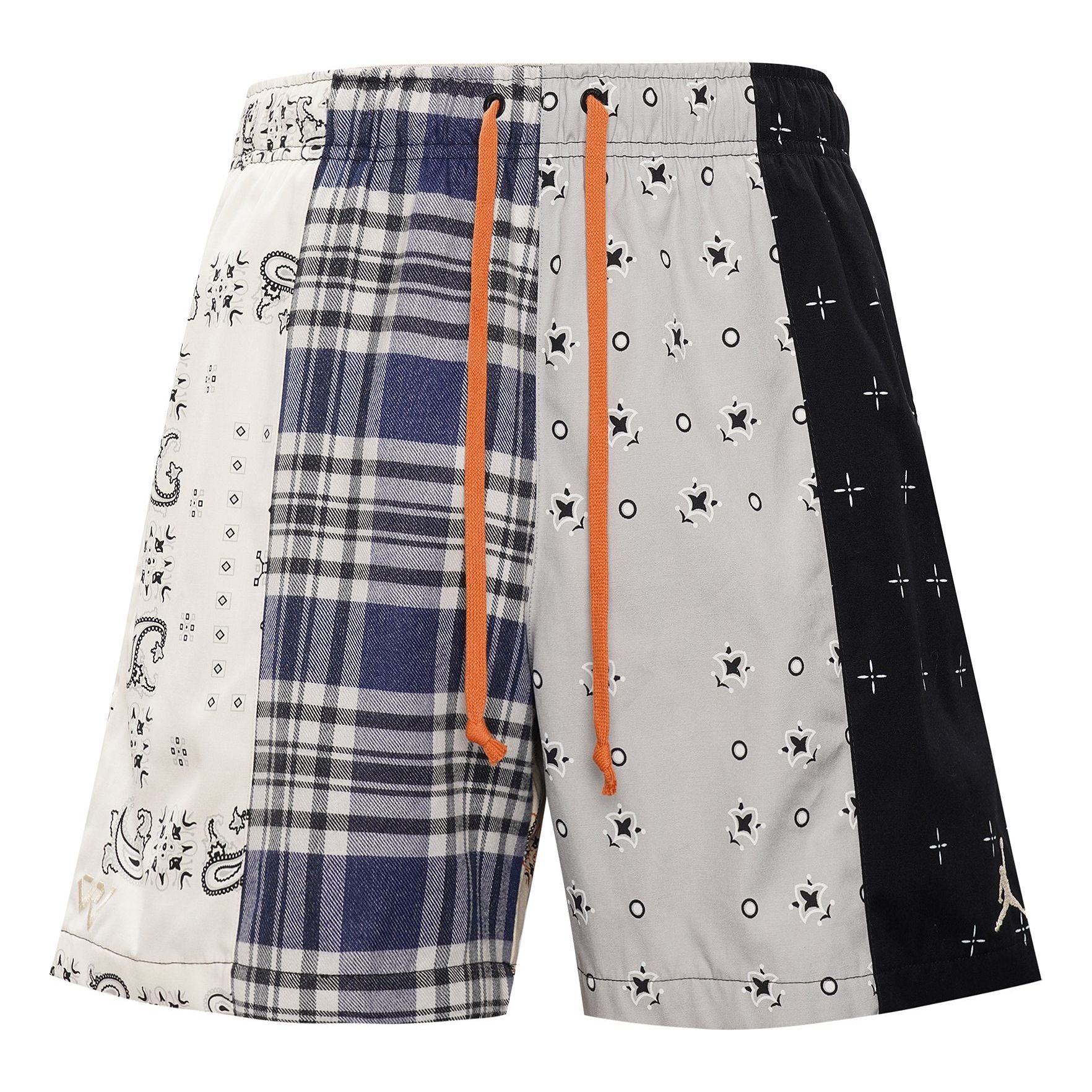 

Шорты Air Jordan SS22 cashew Plaid Pattern Contrasting Colors Full Print Casual Sports Shorts Multicolor DO2508-133, разноцветный