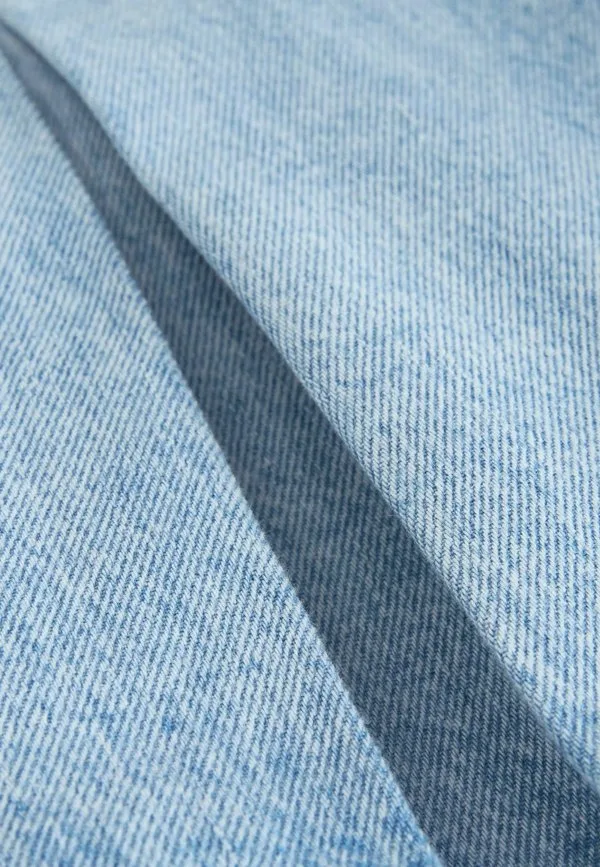 Плиссированная юбка Next, Light Blue Denim — фото 3