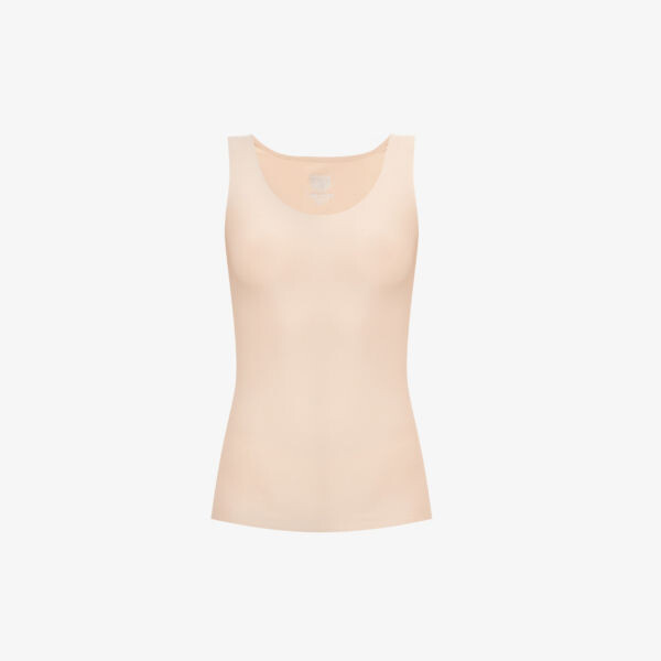 

Топ Soft Stretch из эластичной ткани с круглым вырезом Chantelle, цвет nude sand