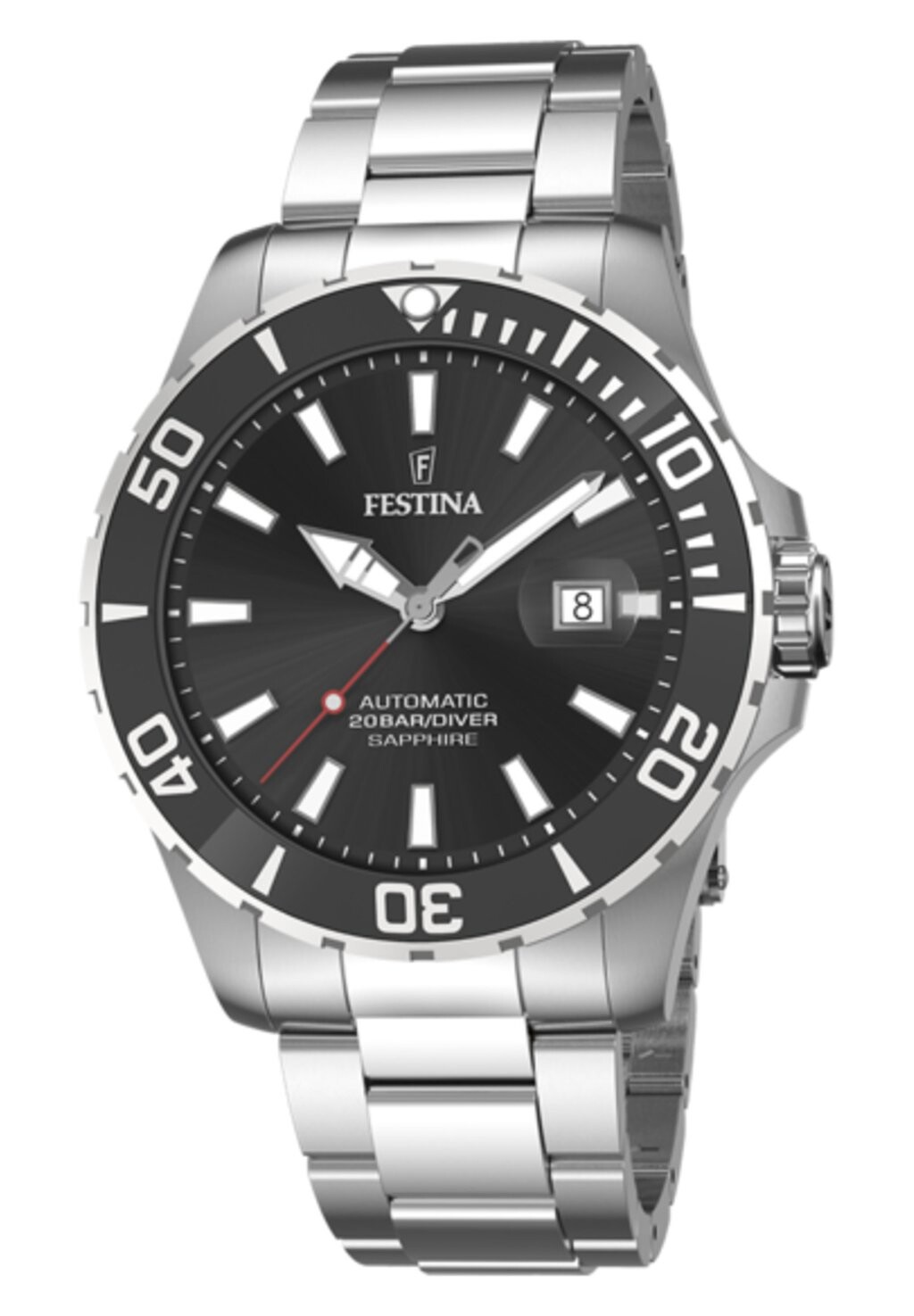 

Часы Automatico Festina, черный, Серый, Часы Automatico Festina, черный