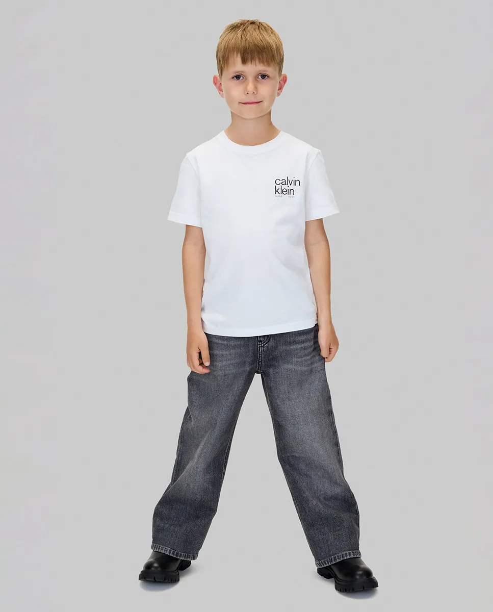 

Детские джинсы Skater fit Calvin Klein, серый