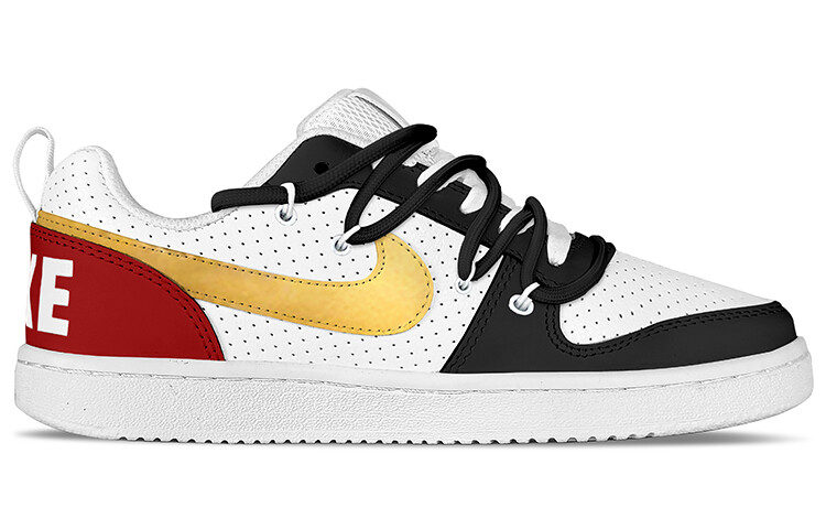

Кроссовки Nike Court Borough Skateboarding Shoes Men Low-top Gold, красный